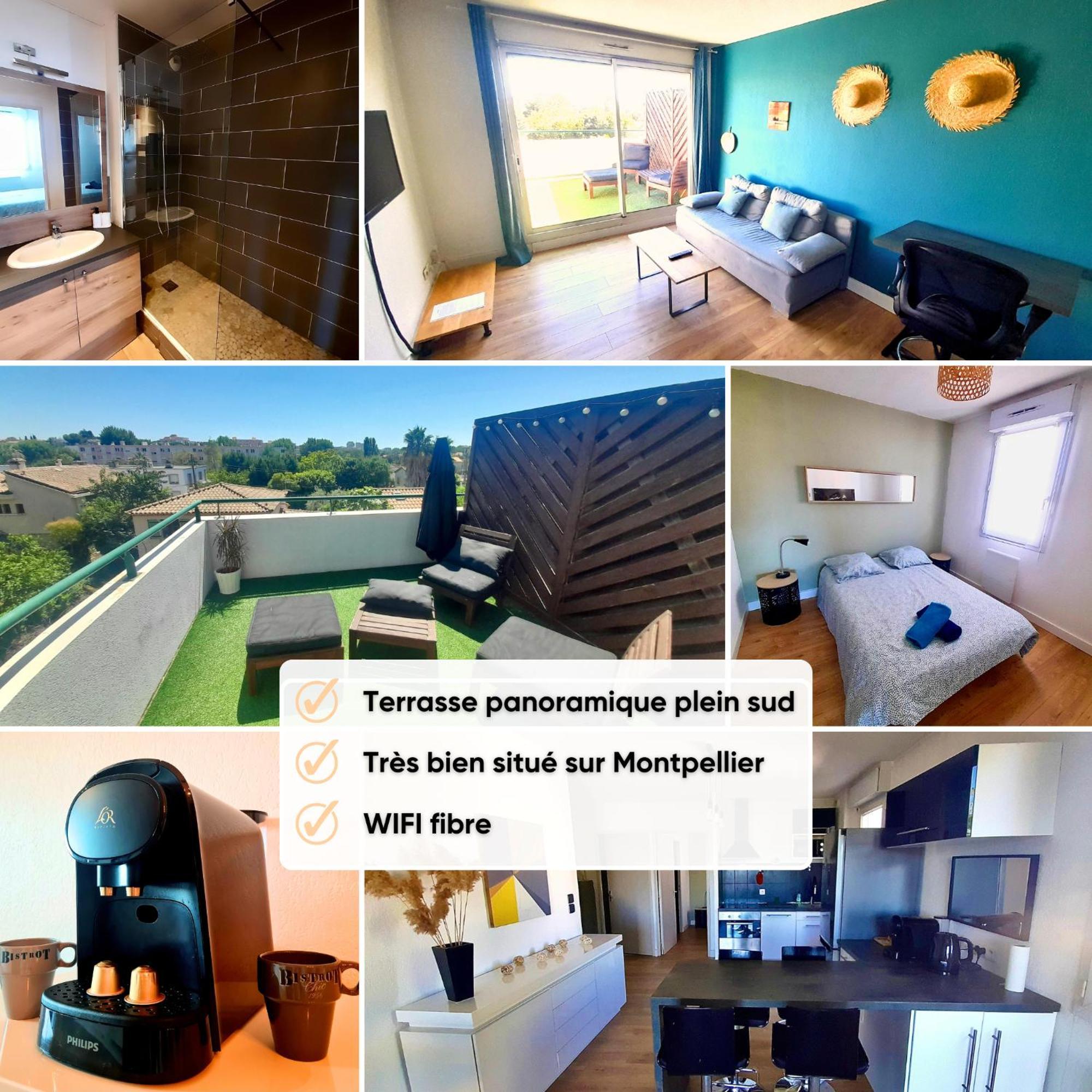 Terrasse De La Pompignane - T2 Lumineux Plein Sud Apartment Montpellier Exterior foto